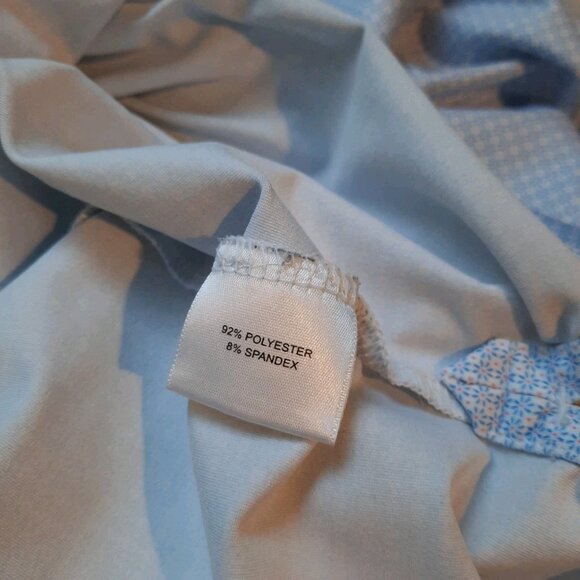 Peter Millar Polo Mens XXL White Blue Floral Summer Comfort Performance Golf - Picture 8 of 12